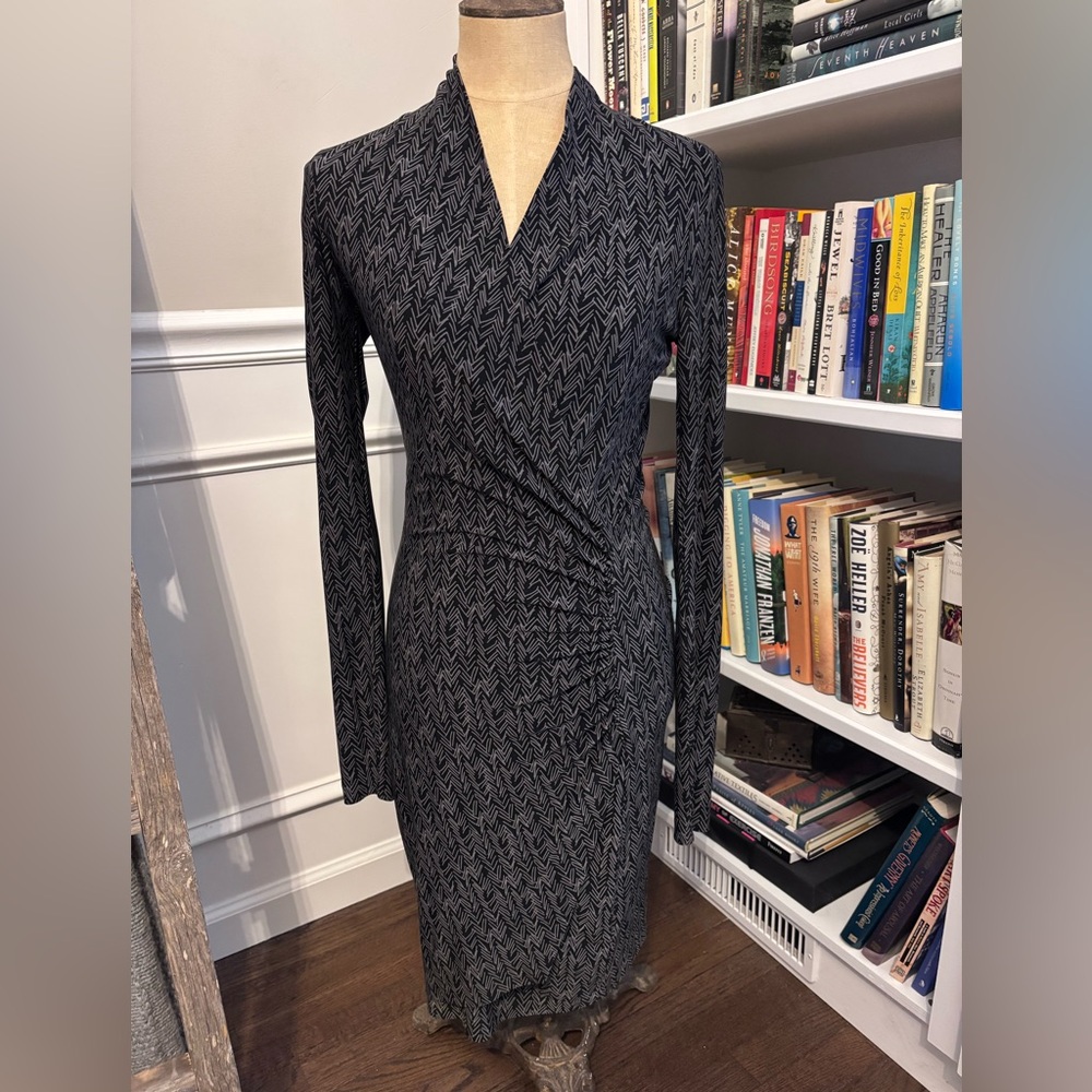 Elegant Black and Gray Women's Dress